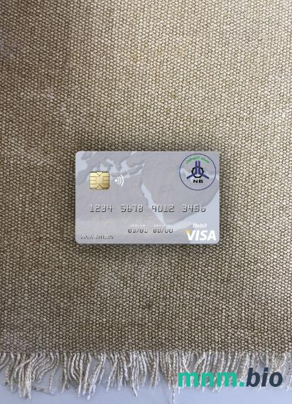 Sudan El Nilein bank visa obciążyć card wygląd fotograficzny skan PSD + zdjęcie